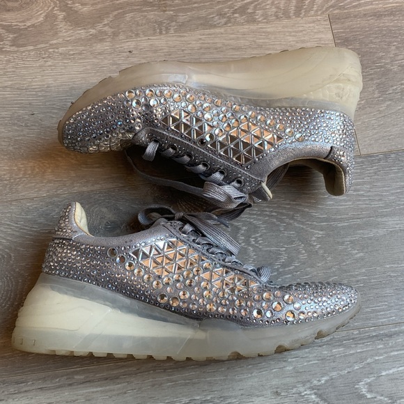 Steve Madden sparkly Carissa sneakers 8 mirror disco - Picture 5 of 14